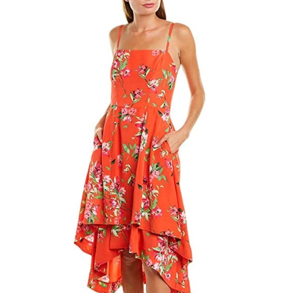 NWT Vince Camuto Floral Tiered High Low Sundress - Picture 4 of 6